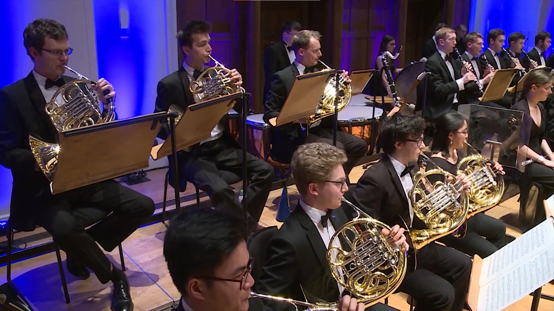 ICSO horn section performing Mahler's Symphony No. 1, Cadogan Hall, 2019