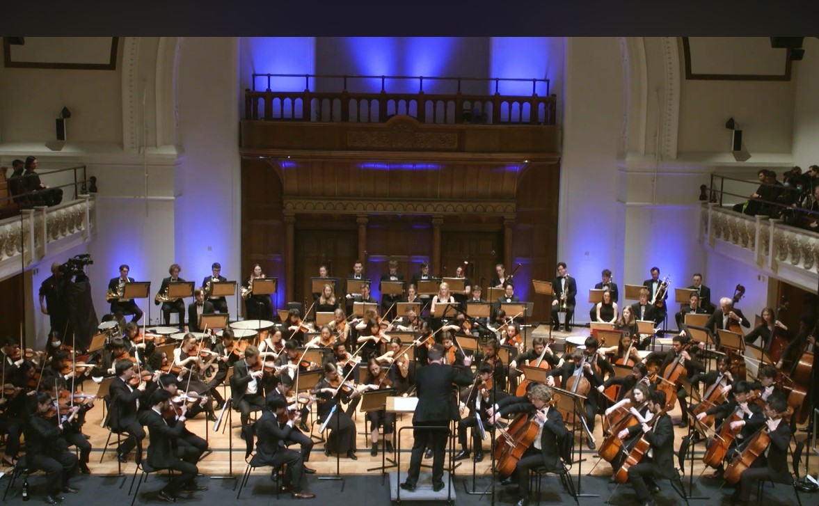 ICSO strings performing in Cadogan Hall, 2022